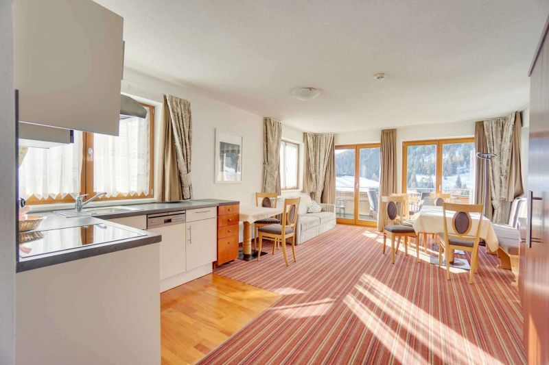 Kitchen-living room with balcony in apartment type H