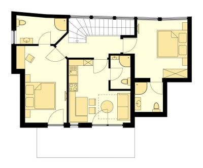 Grundriss von Appartement Typ I