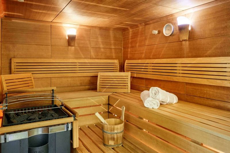 Finnische Sauna im Wellnessbereich