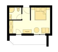 Grundriss von Apartment Typ A