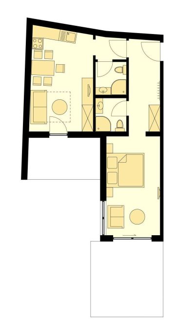 Grundriss von Appartement Typ G1