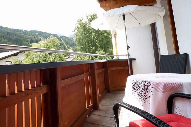 Balcony with a view from apartment type H