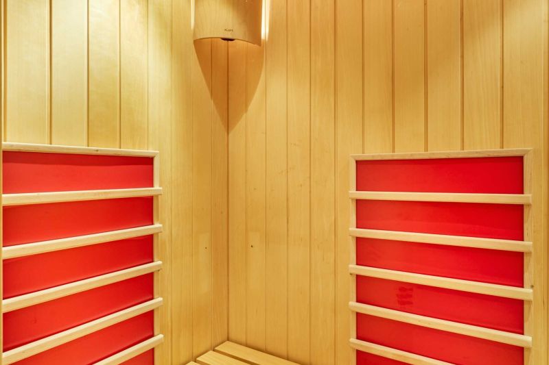 Infrared cabin in the wellness area of the Aparthotel Philipp