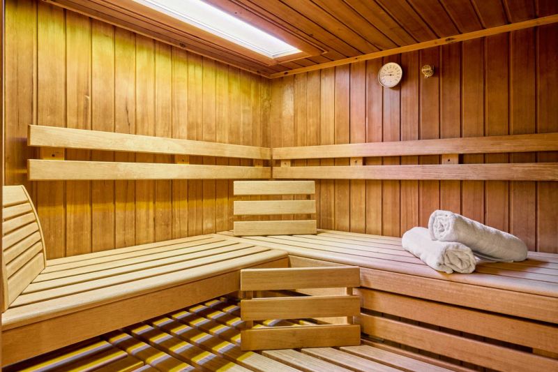 Sauna in the wellness area of the Aparthotel Philipp