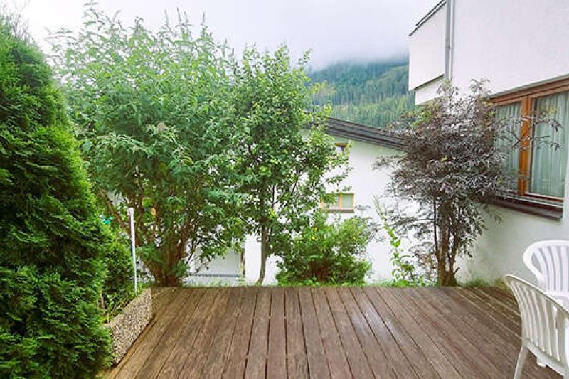 Südterrasse im Appartement Typ D