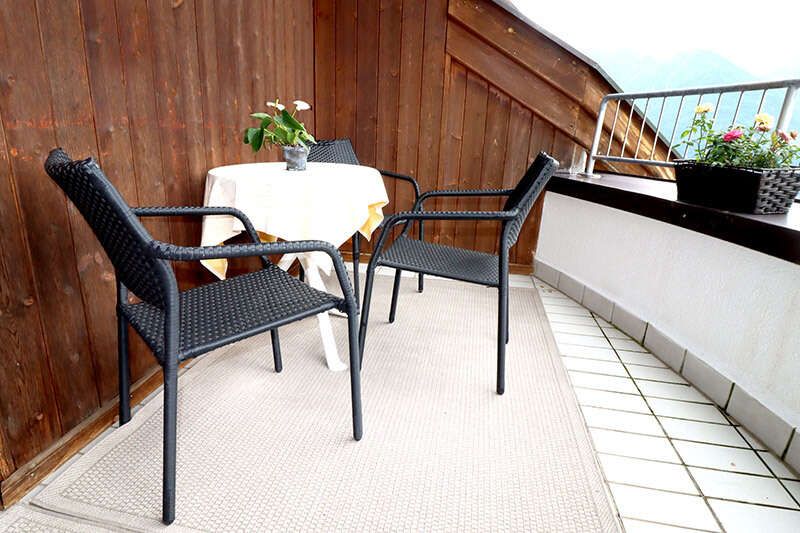 Roof terrace of apartment type C at Aparthotel Philipp