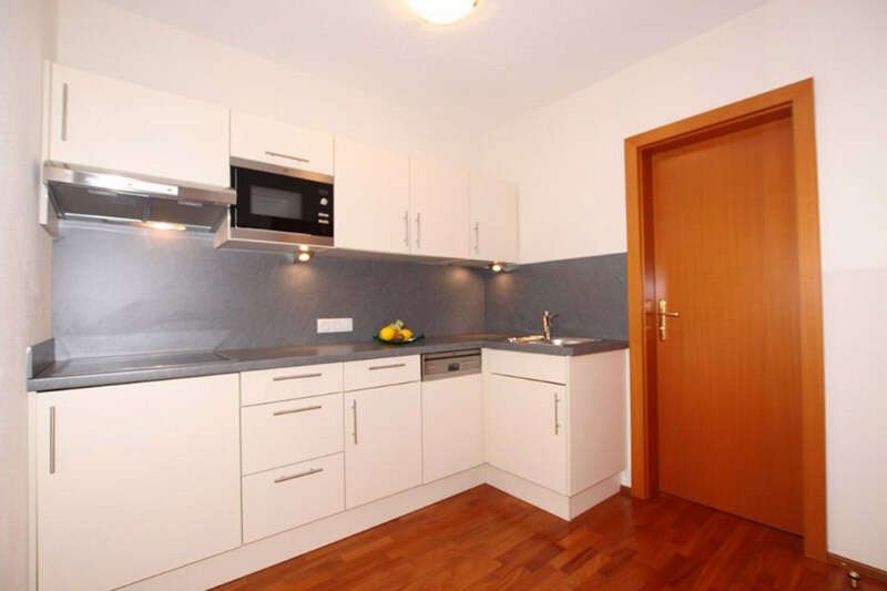 Kitchen in Apartment Type F in Hotel Philipp