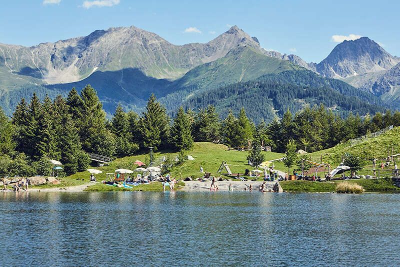 Wolfsee in Fiss im Sommer